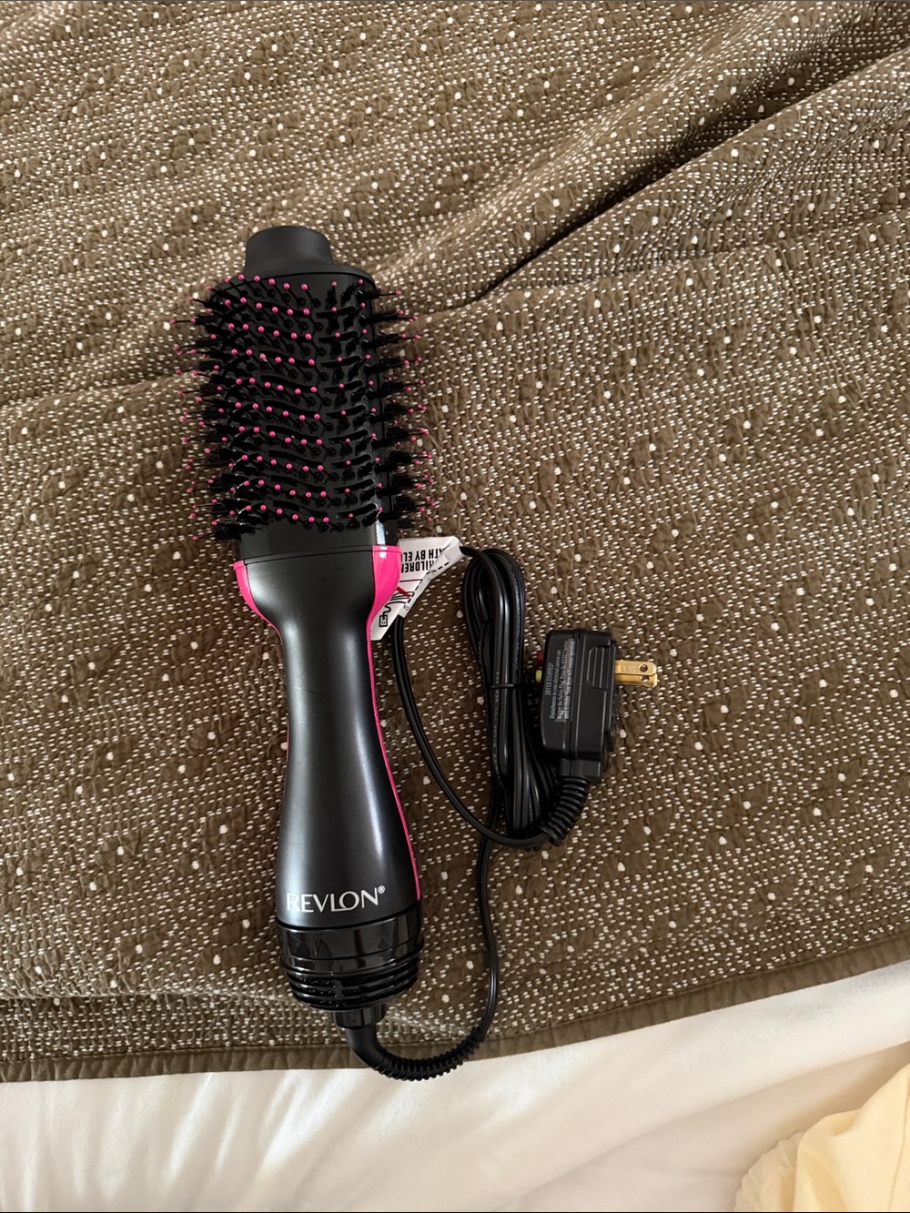 REVLON Black and Pink Hot Air Styling Brush - Women Hair